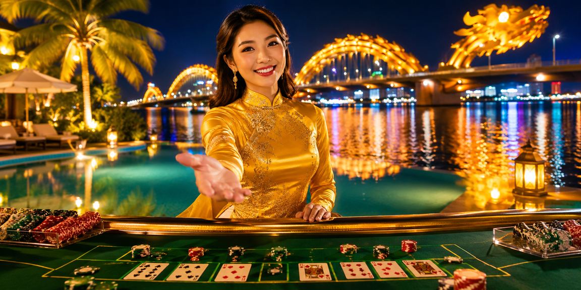Khách chơi baccarat trong trang phục áo dài tại Đà Nẵng